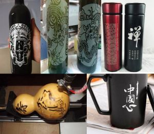 达州宣汉县酒瓶葫芦工艺品激光雕刻机